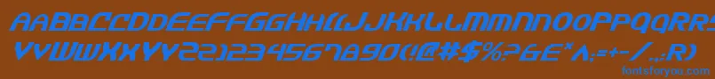 Подробнее о шрифте Jannv2i Шрифт Jannv2i – синие шрифты на коричневом фоне