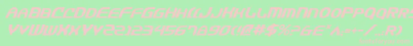 Jannv2i Font – Pink Fonts on Green Background