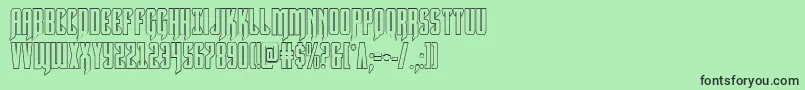 Hawkmoonshadow Font – Black Fonts on Green Background