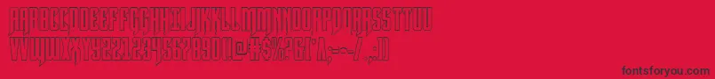 Hawkmoonshadow Font – Black Fonts on Red Background