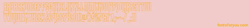 Hawkmoonshadow Font – Orange Fonts on Pink Background