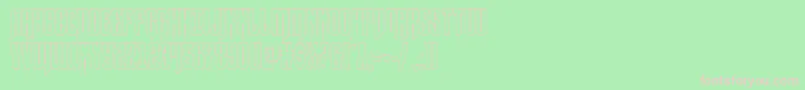 Hawkmoonshadow Font – Pink Fonts on Green Background