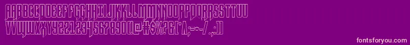Hawkmoonshadow Font – Pink Fonts on Purple Background