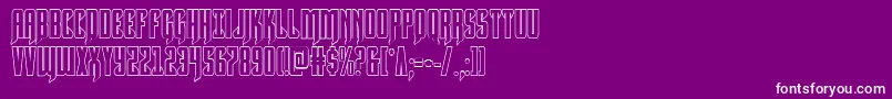 Hawkmoonshadow Font – White Fonts on Purple Background