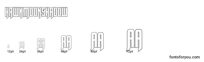 Hawkmoonshadow Font Sizes