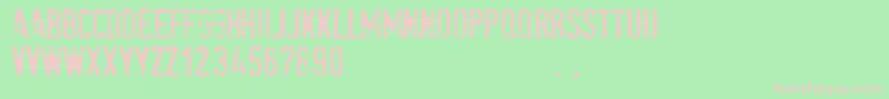 Spetetrial Font – Pink Fonts on Green Background