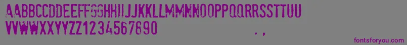 Spetetrial Font – Purple Fonts on Gray Background