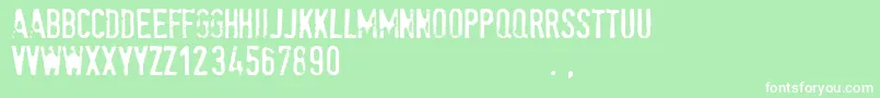 Spetetrial Font – White Fonts on Green Background