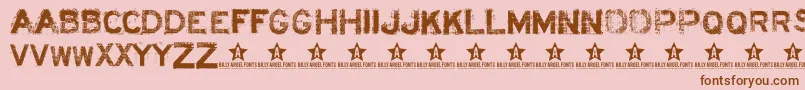 Acidl Font – Brown Fonts on Pink Background