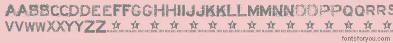 Acidl Font – Gray Fonts on Pink Background