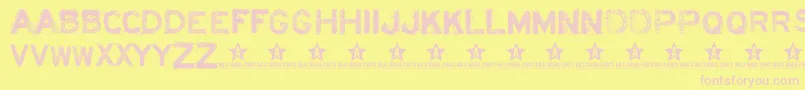 Acidl Font – Pink Fonts on Yellow Background