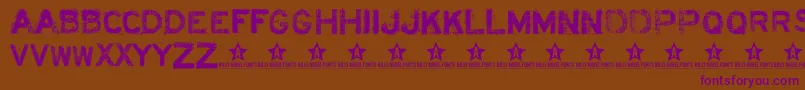 Acidl Font – Purple Fonts on Brown Background