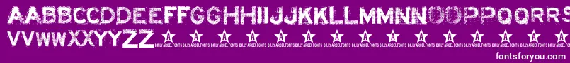 Acidl Font – White Fonts on Purple Background