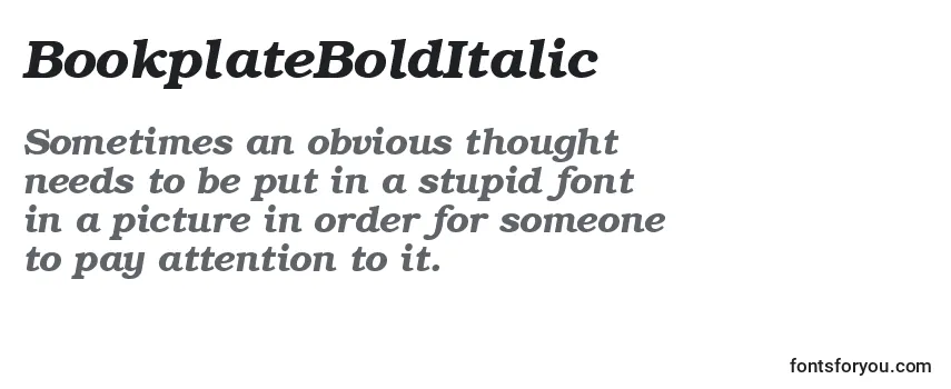 BookplateBoldItalic-fontti