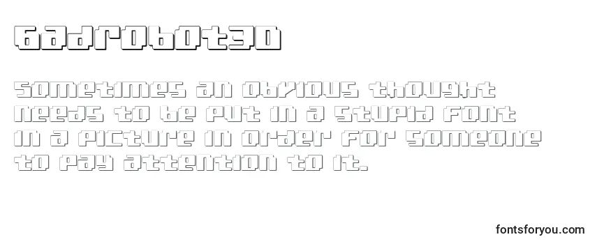 Badrobot3D Font