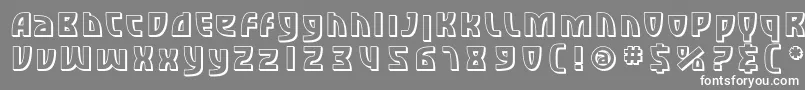 SfRetroesqueShaded Font – White Fonts on Gray Background