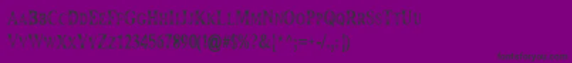 Maranallo ffy Font – Black Fonts on Purple Background