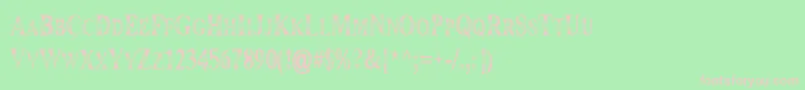 フォントMaranallo ffy – 緑の背景にピンクのフォント