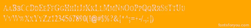 En savoir plus sur la police Maranallo ffy Police Maranallo ffy – polices roses sur fond orange