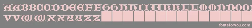 JmhMorenetaCapsIi Font – Pink Fonts on Gray Background