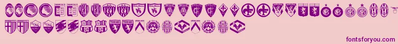 En savoir plus sur la police Calcio Police Calcio – polices violettes sur fond rose
