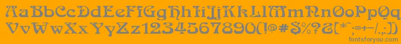 More about MedusaRegular Font MedusaRegular Font – Gray Fonts on Orange Background