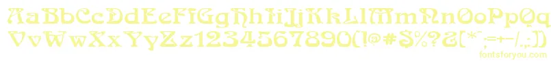 MedusaRegular-fontti – keltaiset fontit