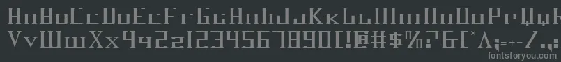 フォントDarkwv2 – 黒い背景に灰色の文字