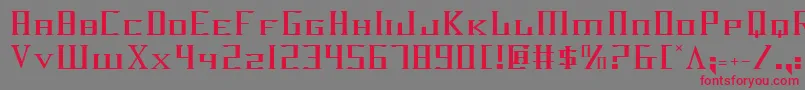 Darkwv2 Font – Red Fonts on Gray Background