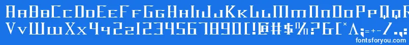 フォントDarkwv2 – 青い背景に白い文字