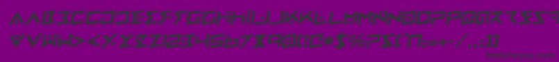 Ironcobraro Font – Black Fonts on Purple Background