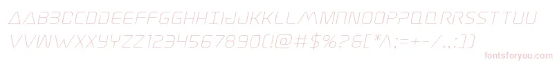 Шрифт Elitedangerexpandital – розовые шрифты на белом фоне