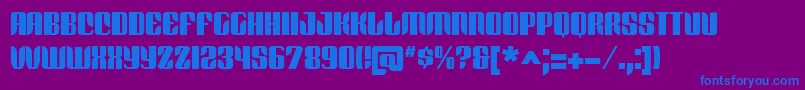 RedfordBv Font – Blue Fonts on Purple Background