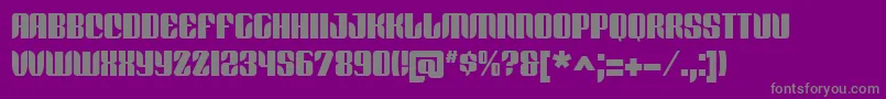 RedfordBv Font – Gray Fonts on Purple Background