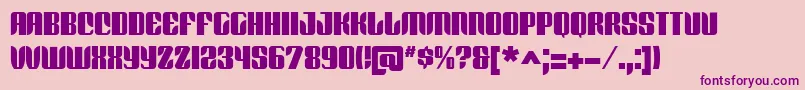 RedfordBv-Schriftart – Violette Schriften auf rosa Hintergrund