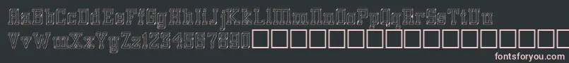 Glassblocks Font – Pink Fonts on Black Background