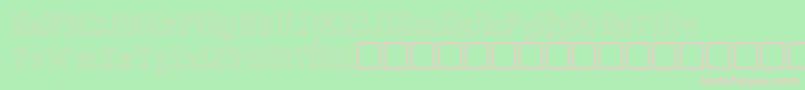 フォントGlassblocks – 緑の背景にピンクのフォント