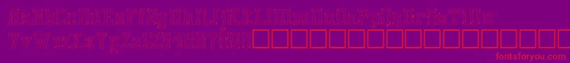 Glassblocks Font – Red Fonts on Purple Background