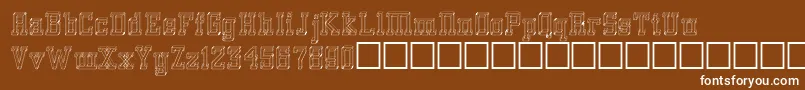 Glassblocks Font – White Fonts on Brown Background