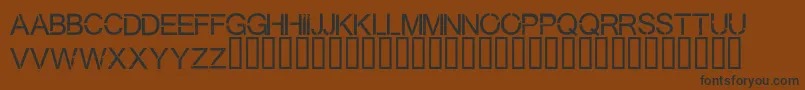 Virtualbliss-Schriftart – Schwarze Schriften auf braunem Hintergrund