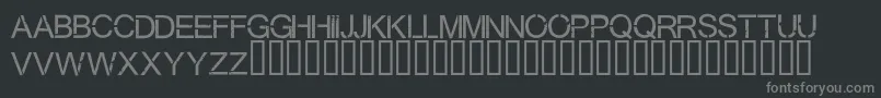 Virtualbliss-Schriftart – Graue Schriften auf schwarzem Hintergrund