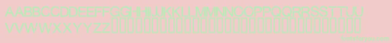 Virtualbliss Font – Green Fonts on Pink Background