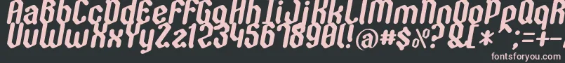 Zygoth Font – Pink Fonts on Black Background