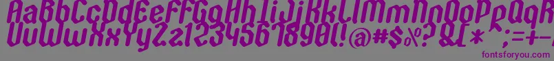 Zygoth Font – Purple Fonts on Gray Background