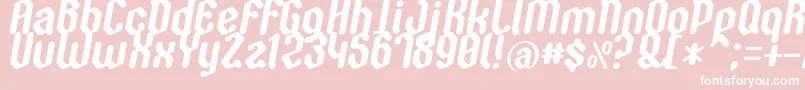 Zygoth Font – White Fonts on Pink Background