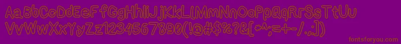 fuente Applestormxbdout – Fuentes Marrones Sobre Fondo Morado