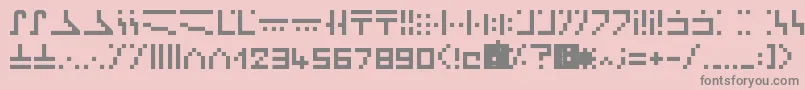 MinecraftEnchantment Font – Gray Fonts on Pink Background