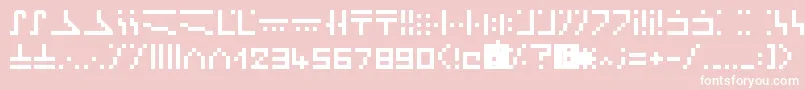 MinecraftEnchantment Font – White Fonts on Pink Background