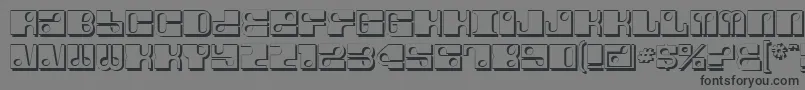 Шрифт ForeShadow – чёрные шрифты на сером фоне