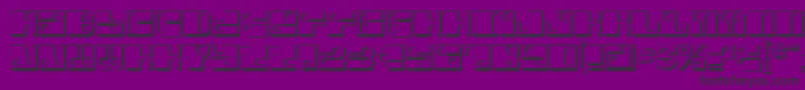 ForeShadow-Schriftart – Schwarze Schriften auf violettem Hintergrund
